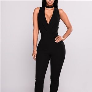 Fashion Nova Kaidenne black jumpsuit